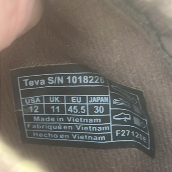 TEVA Ember Men's Brown Tan Quilted Moc Slipper Size 12 - Picture 7 of 8